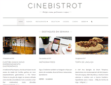 Tablet Screenshot of cinebistrot.com.br